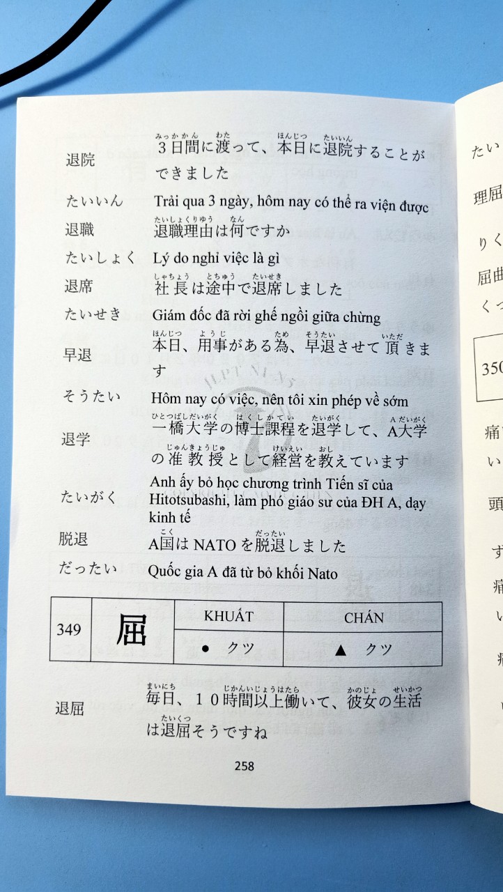 TỪ VỰNG KANJI THỰC HÀNH TIẾNG NHẬT N5-N4