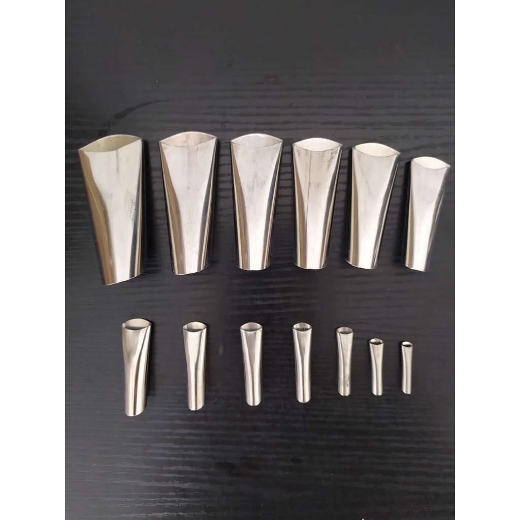 Bộ 7 Đầu vòi vuốt keo bằng Inox