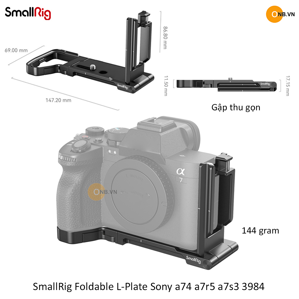 SmallRig Foldable L-Plate So-ny a74 a7r5 a7s3 3984