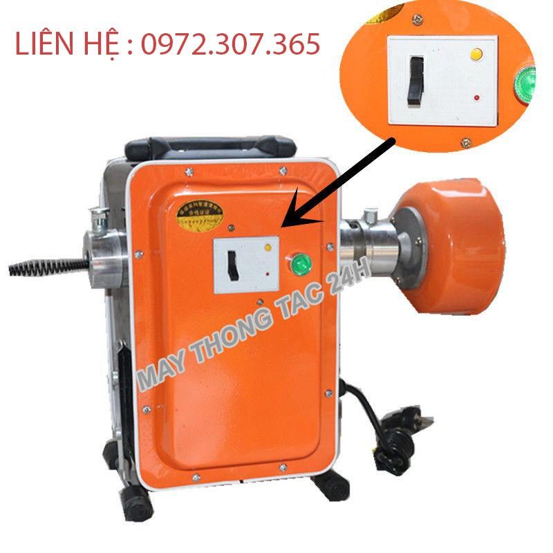 Máy thông tắc cống GQ180-900w tặng kèm cuộn dây lò xo phi 16 dài 18m và 4,5m mét cuộn dây lò xo phi 8