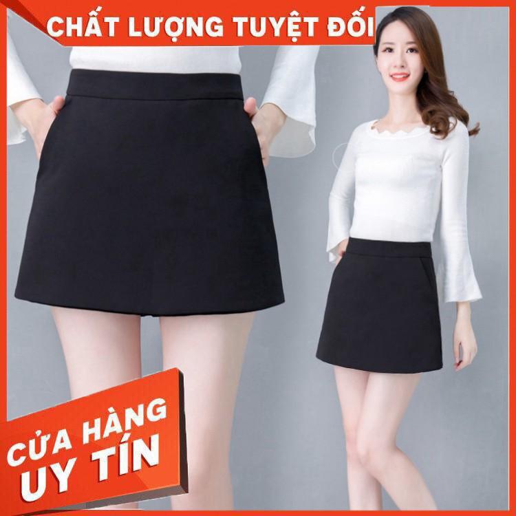 Chân váy chữ A TRƠN có túi chéo DÁNG NGẮN NĂNG ĐỘNG