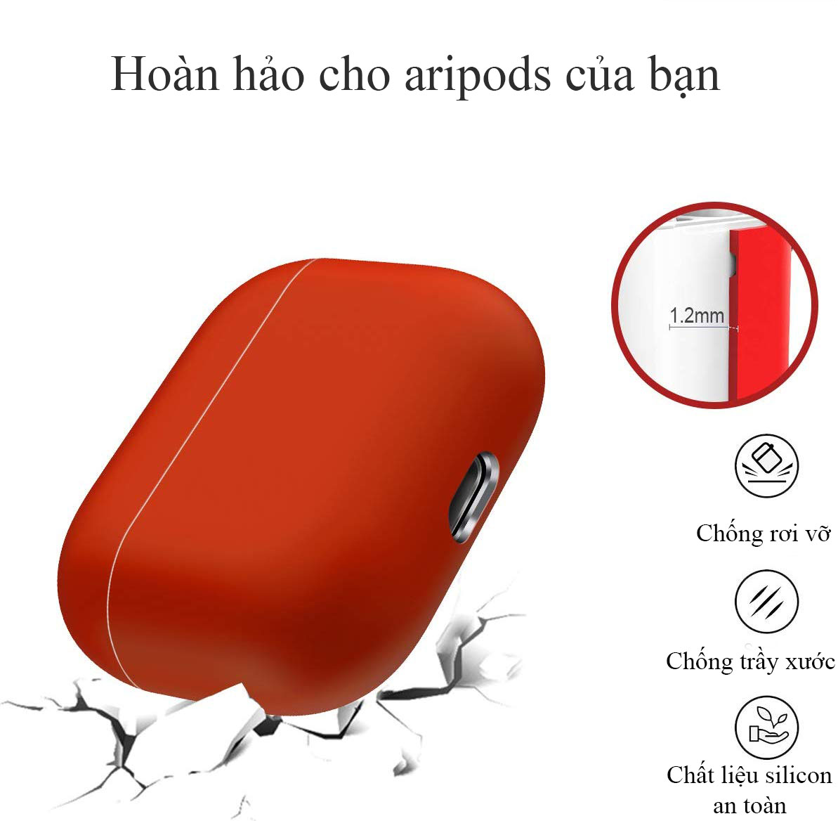 Bao Case Silicon Dành Cho Tai Nghe Apple Airpods Pro