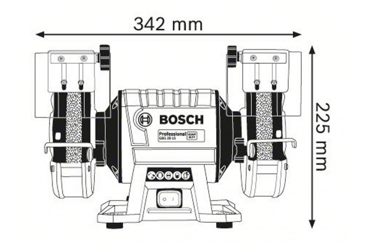 Máy mài để bàn hai đá Bosch GBG 35-15 Professional - HEAVY DUTY