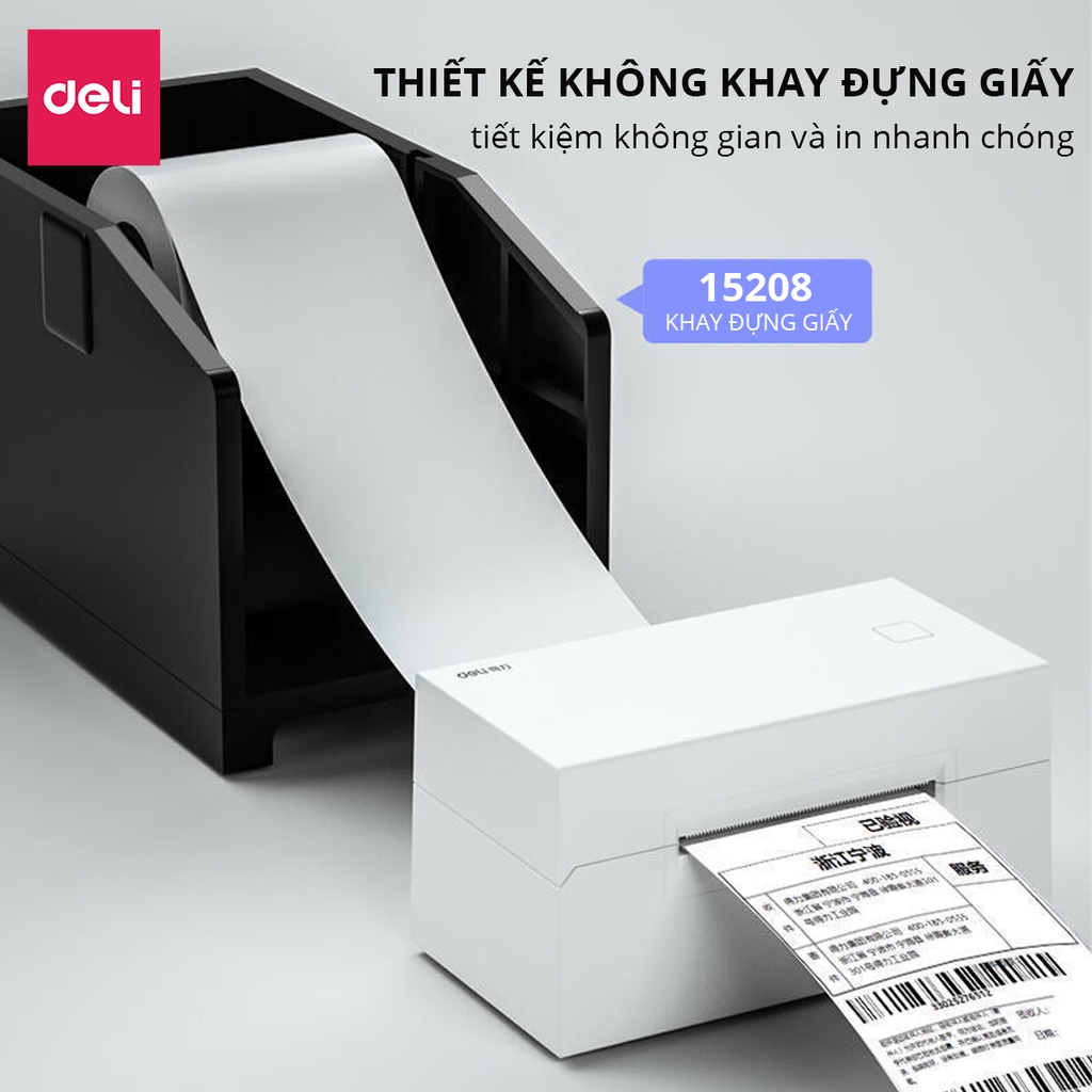 Máy In Đơn Hàng Khổ A6/A7 Hóa Đơn Chuyên Dùng Tmđt Deli -1 Đơn Mỗi Giây - Phụ Kiện Máy In - DL760 DL770 - Hàng Chính Hãng