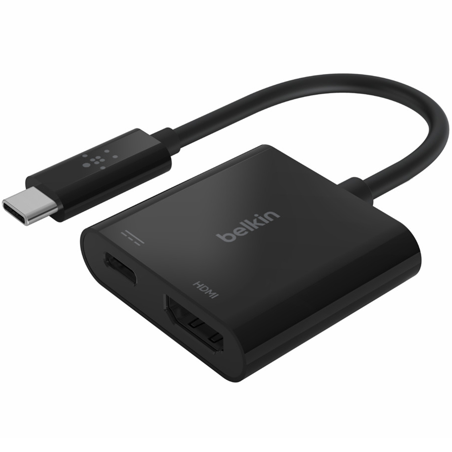 Cáp Chuyển Đổi Belkin từ USB Type-C Sang HDMI / USB Type-C PD 60W - Hàng Chính Hãng