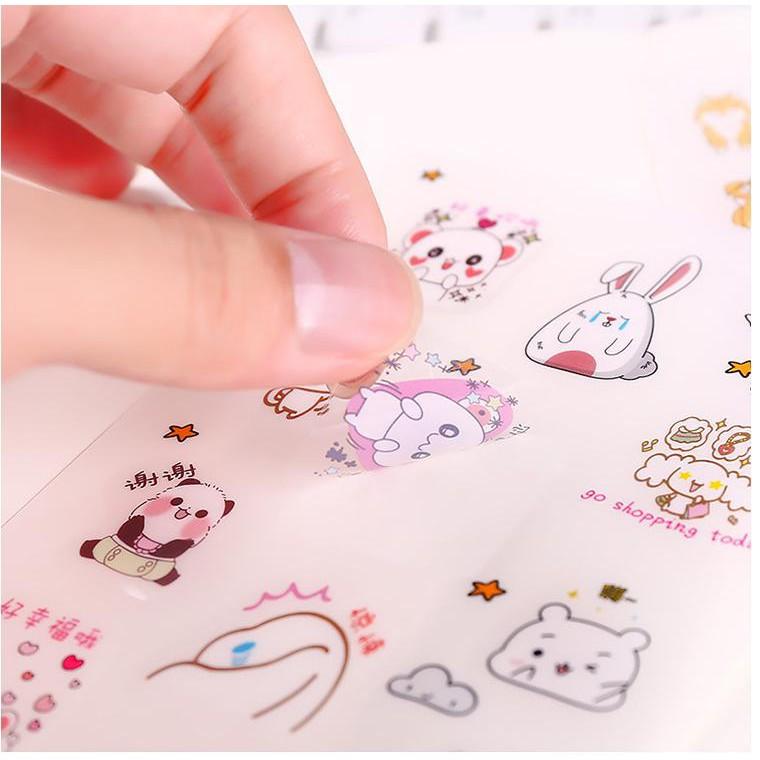 SET STICKER 6 miếng cute siêu rẻ. Combo 6 Miếng Dán Trang Trí