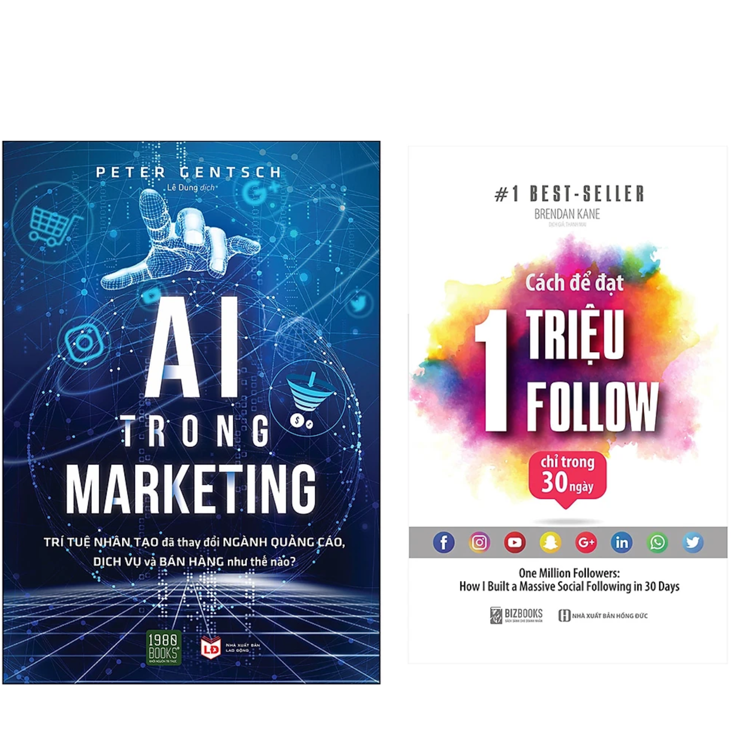 Combo 2Q: AI Trong Marketing + Cách Để Đạt 1 Triệu Follow Chỉ Trong 30 Ngày (Sách Marketing/Bán Hàng Ứng Dụng Công Nghệ Trí Tuệ Nhân Tạo)