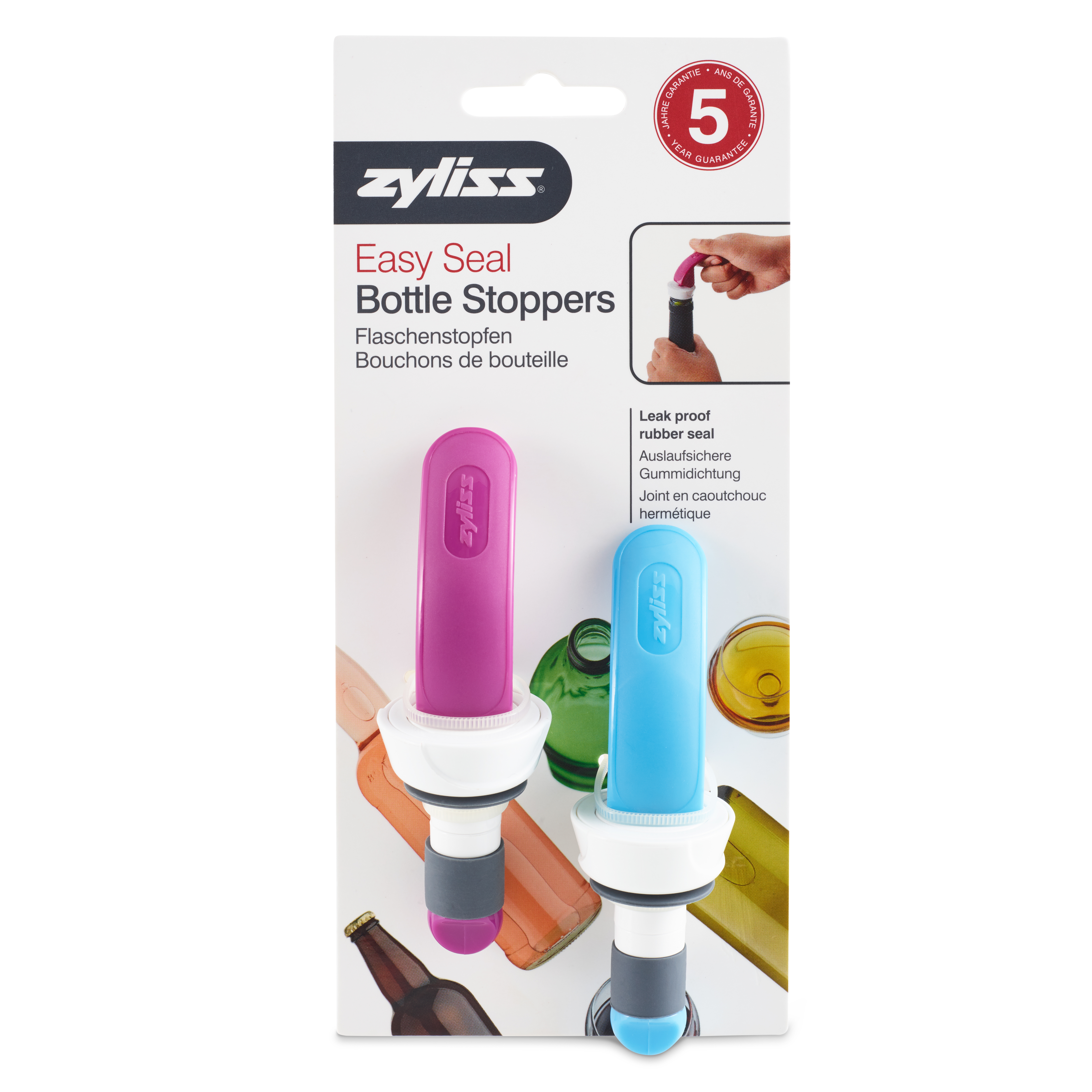 Nắp đậy chai Zyliss Easy Seal Bottle Stoppers - E990039