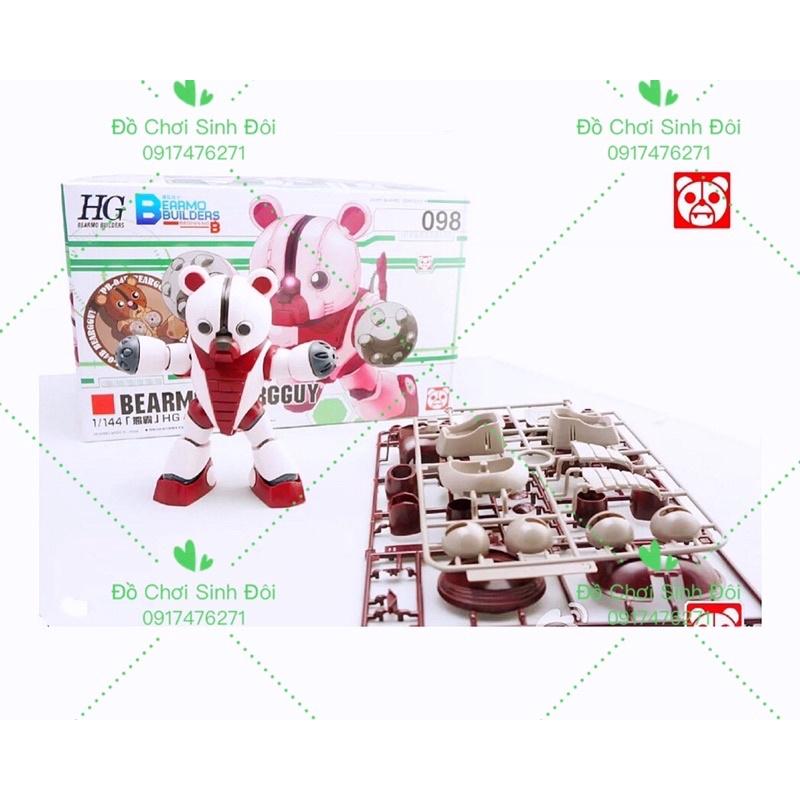 Đồ chơi lắp ráp mô hình  gấu Hồng 098