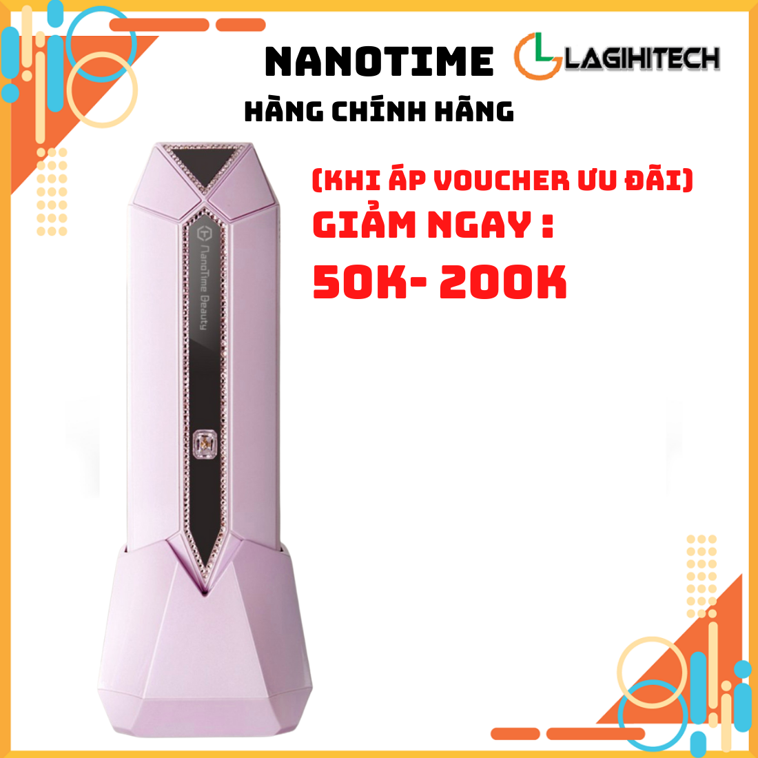 (Giá Hủy Diệt) Máy triệt lông trẻ hoá da công nghệ IPL sapphire lạnh pin sạc NanoTime B65Pro Diamond - Hàng chính hãng