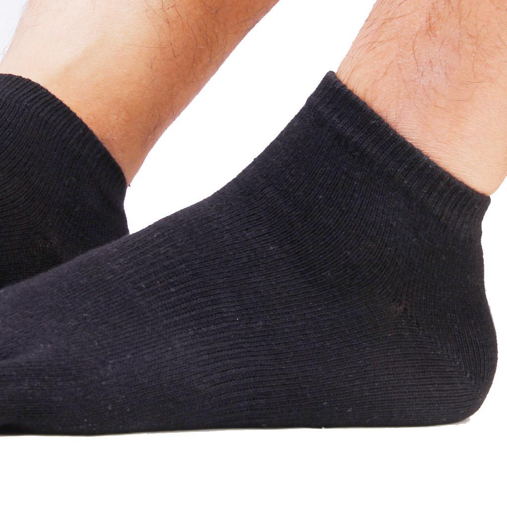 6x1 Pair Unisex Five Fingers Open Toe Socks Breathable Warm Yoga Casual Black