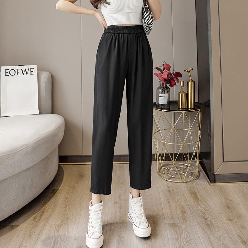 Quần baggy nữ cạp chun chất đũi MADELA , kiểu dáng baggy vải đũi mềm mịn thoáng mát , có nhiêu màu và đủ size lựa chọn - QBGD08