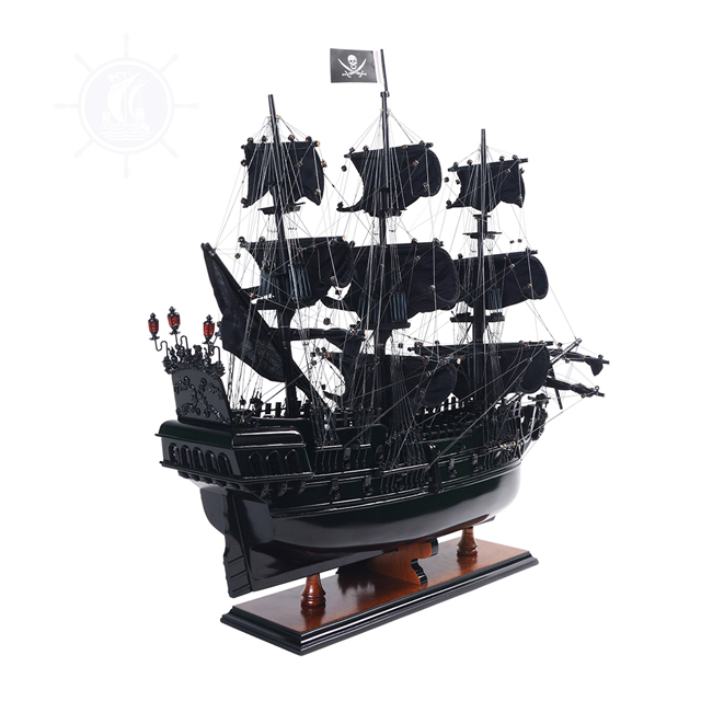 Mô Hình Thuyền Cướp Biển Bằng Gỗ Black Pearl Pirate Dùng Để Trưng Bày Trang Trí Dài 71 Cm