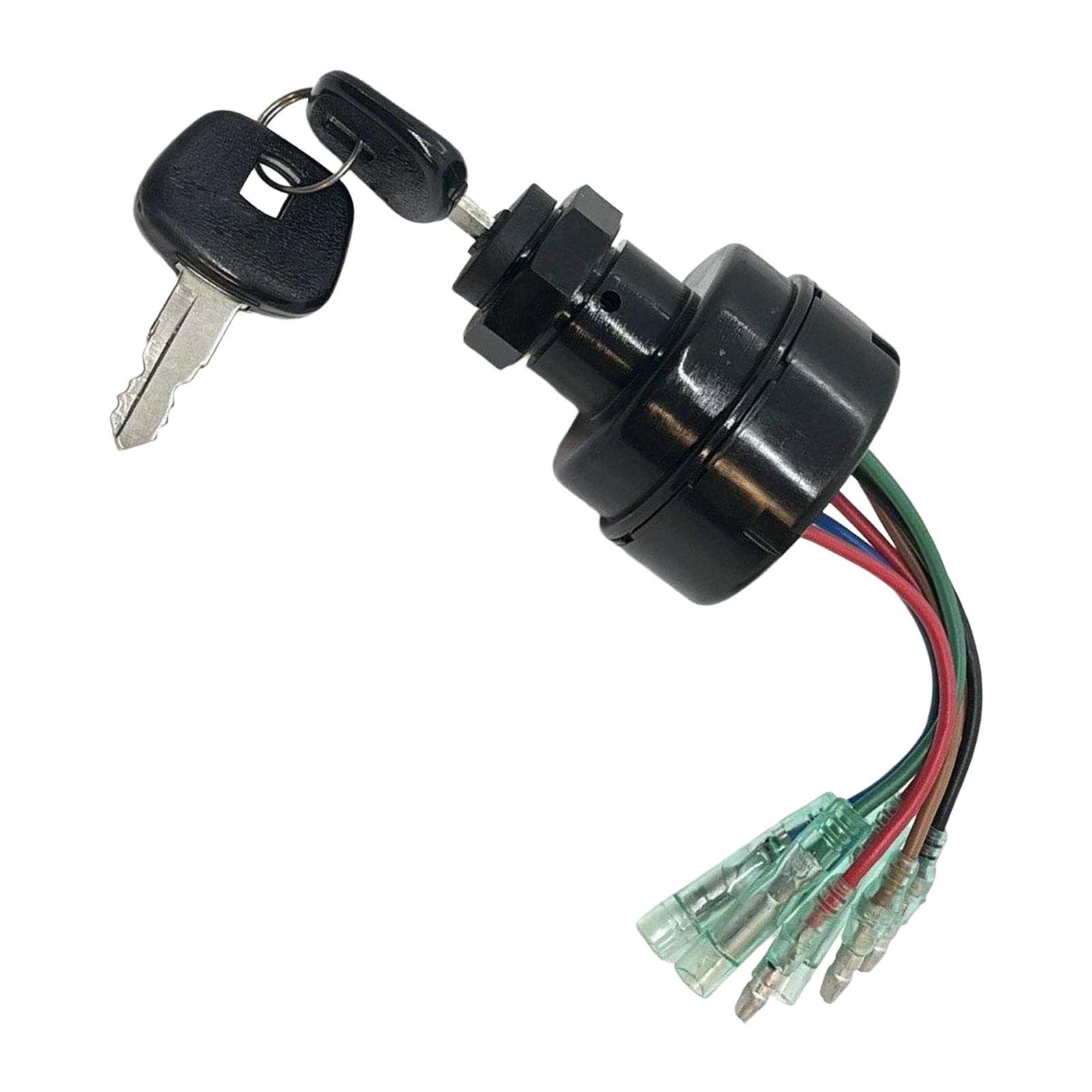 Ignition Switch 353-76020-3 for Outboard Remote Control Box, Boat Engine, for RC5F RC5C, Easy Installation, Durable Replaces
