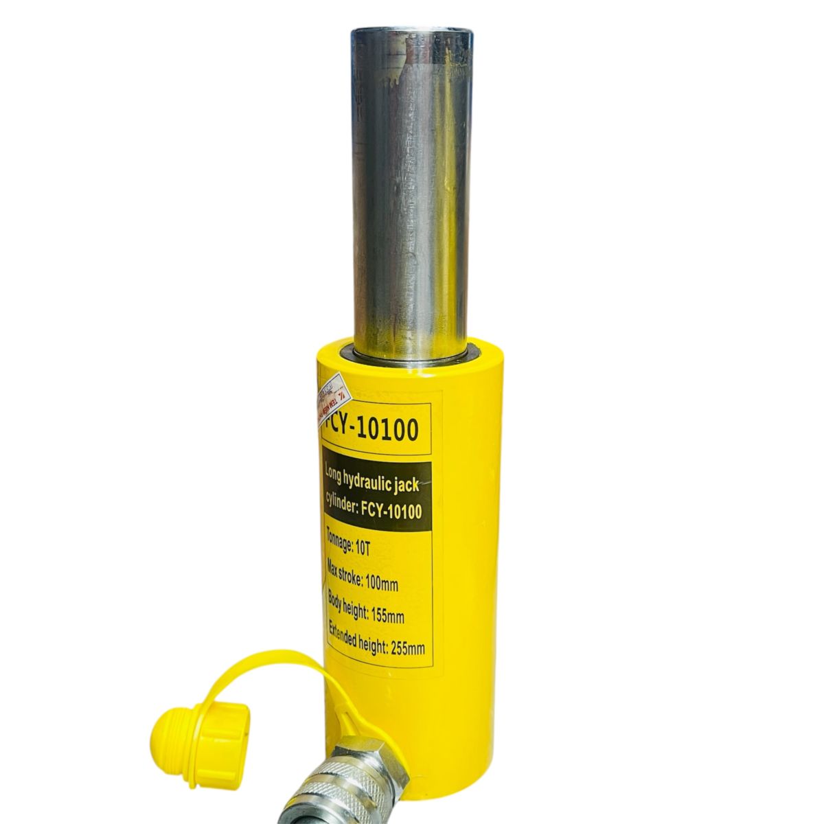 Kích Thủy Lực 10 Tấn FCY-10100 / RSC-10100 – Hành Trình 100mm, Cao 155mm + Bơm Tay An Toàn
