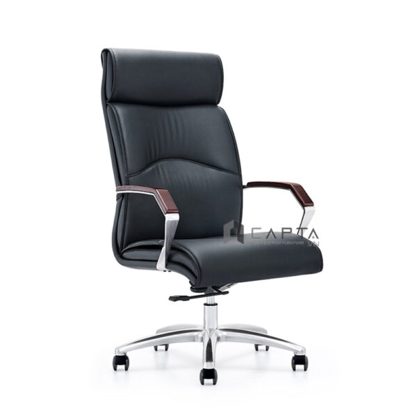 Ghế văn phòng tay ốp gỗ dành cho Giám đốc CM4113-P Nội thất Capta