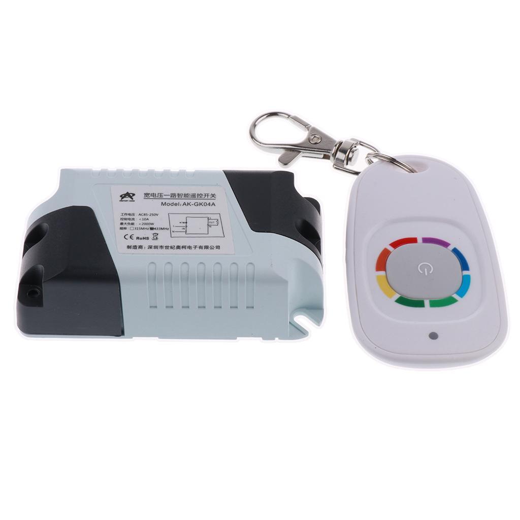 15-120V Wireless Remote Control Switch Replacement Self-locking Relay 415MHz