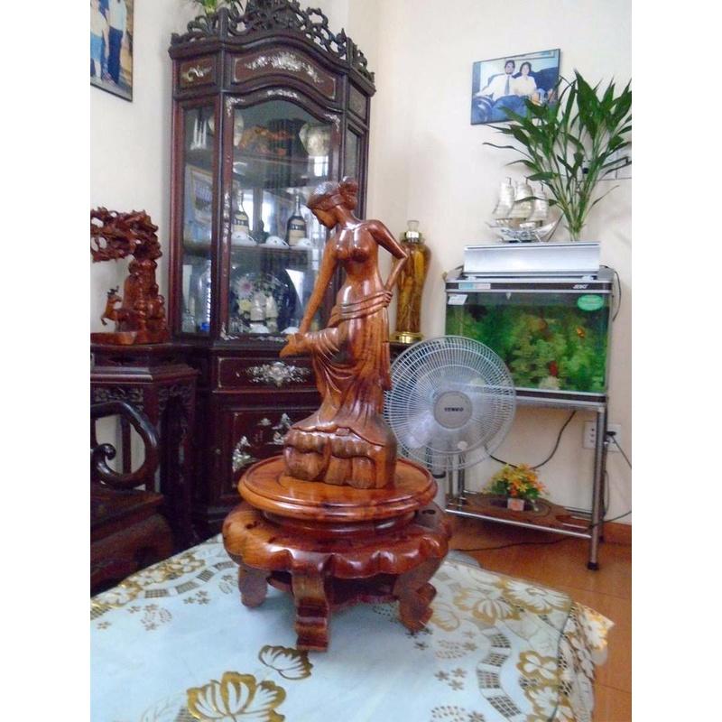 Đôn gỗ hương Mặt 22cm x cao 16cm