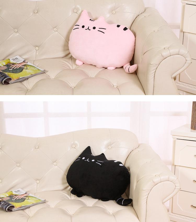 Hoạt Hình Dễ Thương Mèo Gối Đầm Mèo Lưng Gối Đệm Trẻ Em Xem Truyền Hình Ghế Văn Phòng Miếng Tựa Lưng Gối Thắt Lưng
