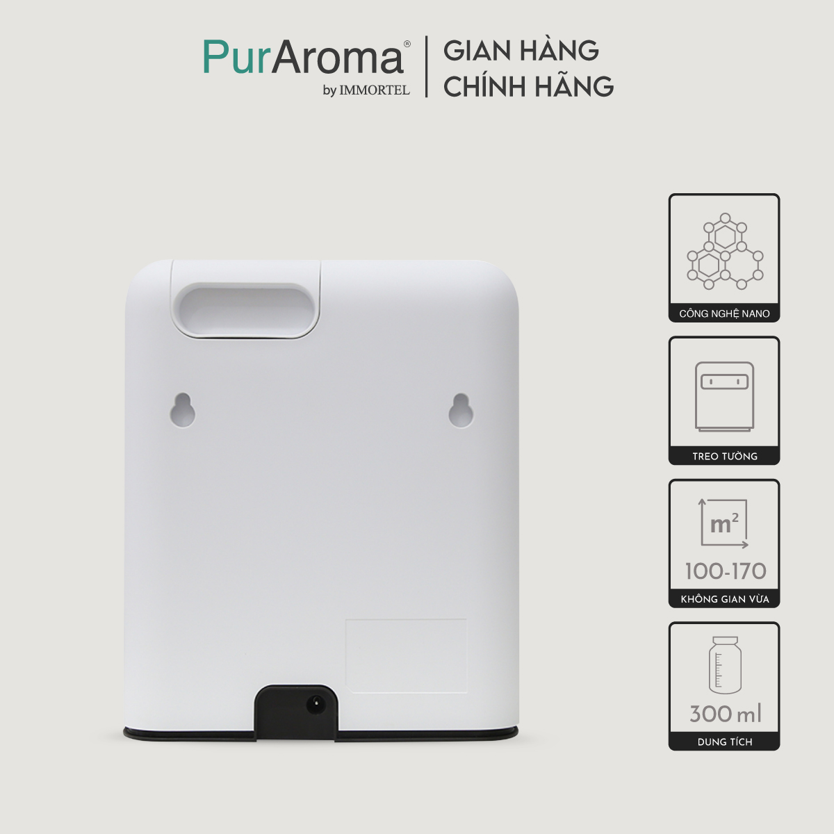 Máy Khuếch Tán Công Nghiệp PurAroma WPA 166G - Công Nghệ Nano Khuếch Tán Siêu Âm
