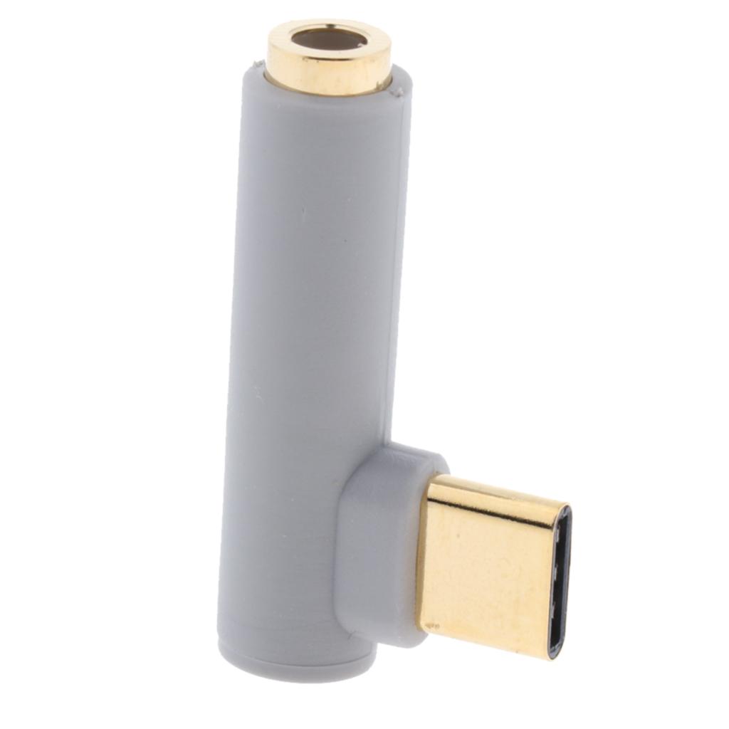 USB C to 3.5mm Audio Adapter, Male to Female Aux Microphone Connector for Xiaomi