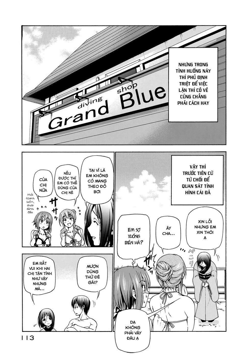 cô gái thích lặn - grand blue chapter 28 23