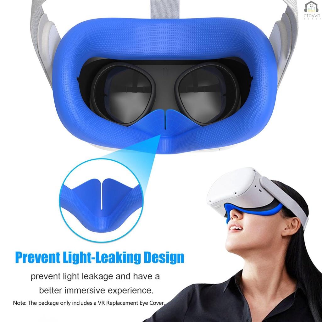 Vỏ bọc mặt nạ mắt bằng silicon chống mồ hôi thay thế cho Oculus Quest 2