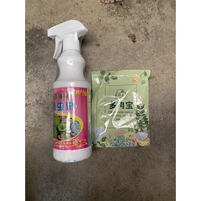 Combo xịt rệp - nấm + phân tan chậm