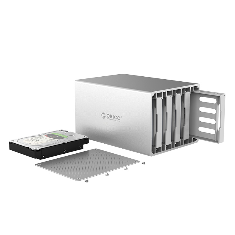 Hộp ổ cứng 3.5&quot; 5 khe cắm SATA 3 USB 3.0 Type B ORICO WS500U3- Hàng Chính Hãng