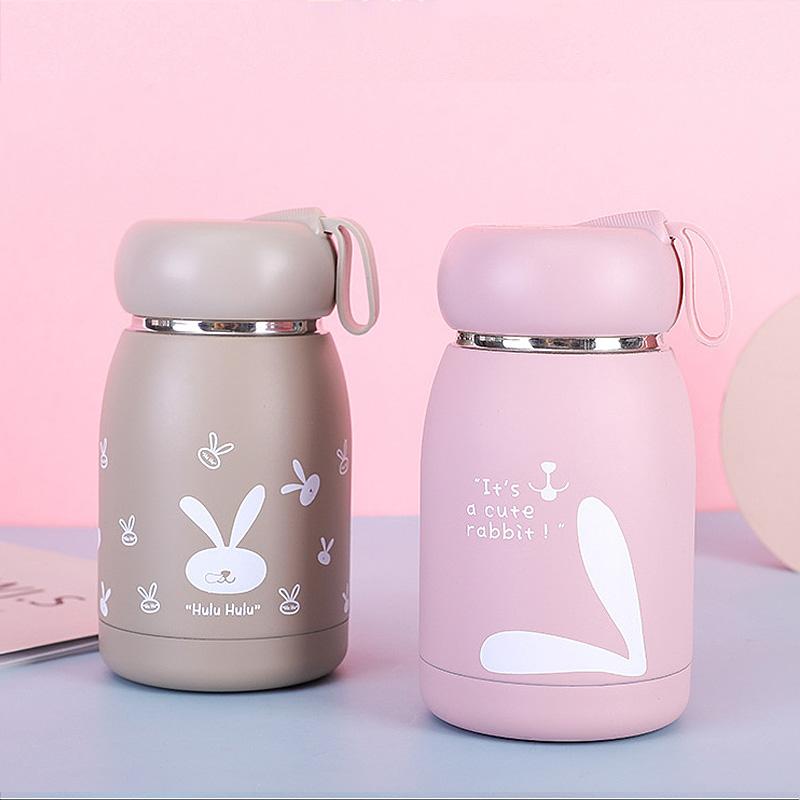 320ML Mini Hoạt Hình Bình Giữ Nhiệt Trẻ Em Học Sinh Dễ Thương Nhiệt Cốc Tập Uống Inox Bụng Ly Di Động Nhiệt Thermocup Dành Cho Trẻ Em