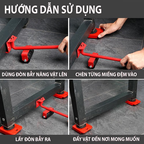 BỘ DỤNG CỤ NÂNG VÀ DI CHUYỂN ĐỒ CÓ BÁNH XE THÔNG MINH