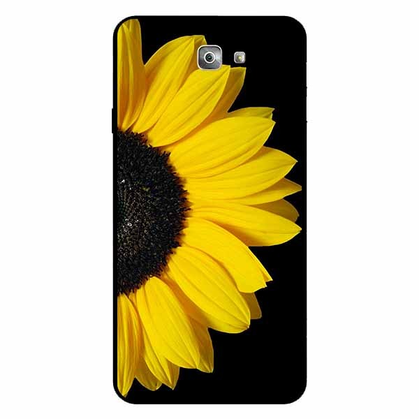 Ốp lưng in cho Samsung J7 Prime Hoa Hướng Dương Nền Đen