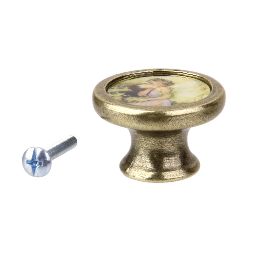 2 Pieces Pastoral Style Cabinet Door Drawer Bin Handles Pull Knobs Hardware