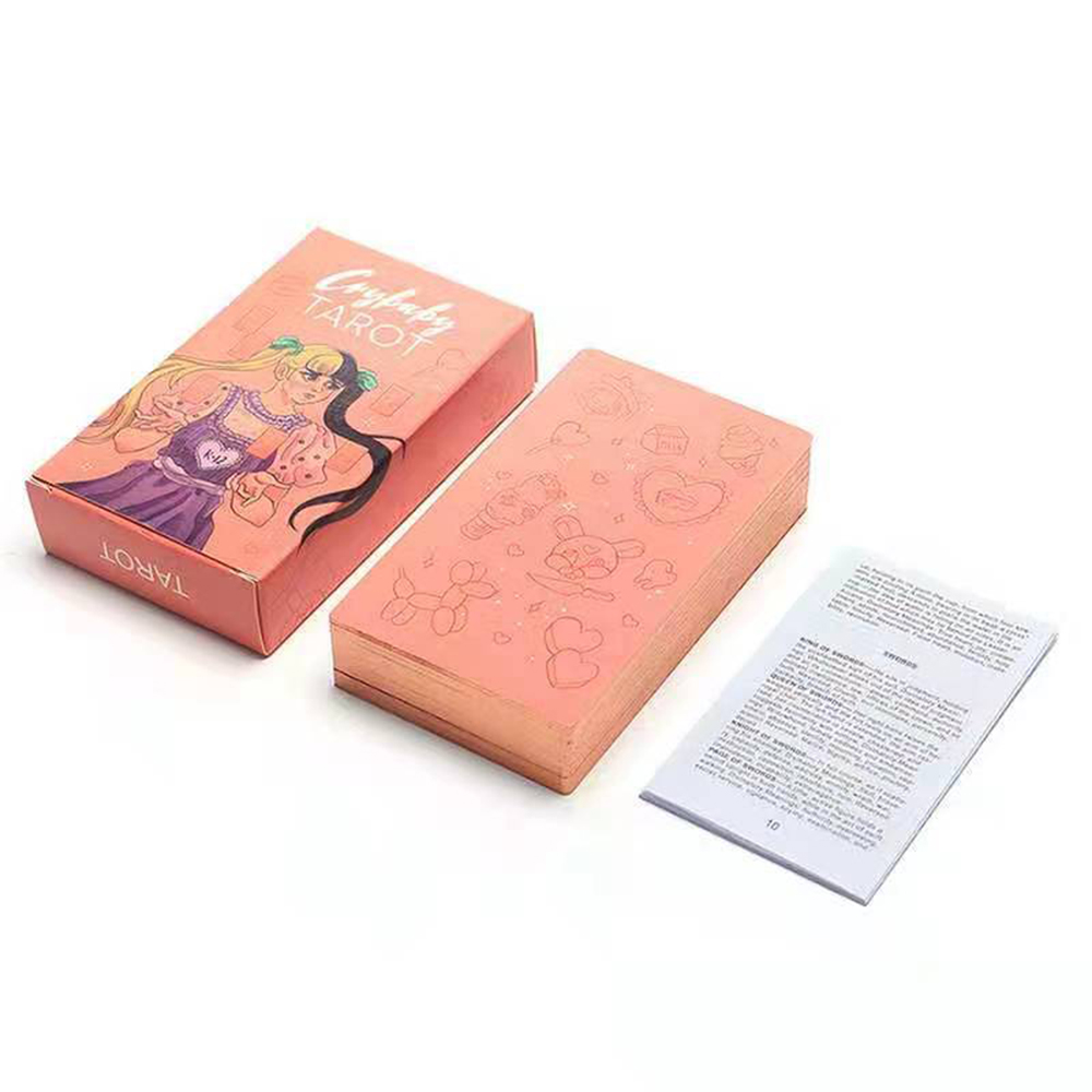Bài Tarot Crybaby Mạ Cạnh Hồng Tặng Đá Thanh Tẩy Và Hướng Dẫn