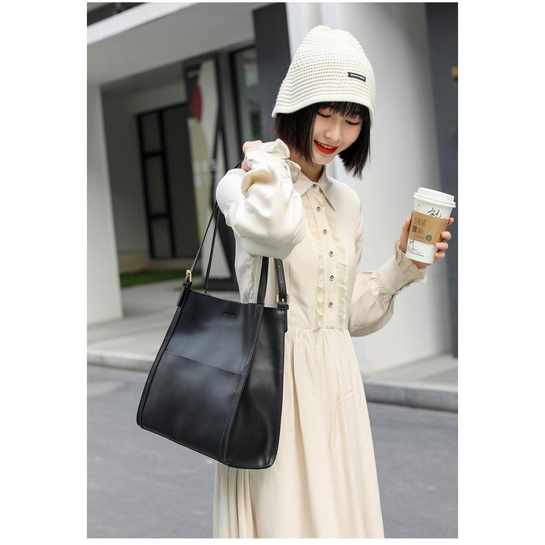 Túi kẹp nách nữ tote công sở da mềm đeo vai thời trang cao cấp-DEVERA SHOP