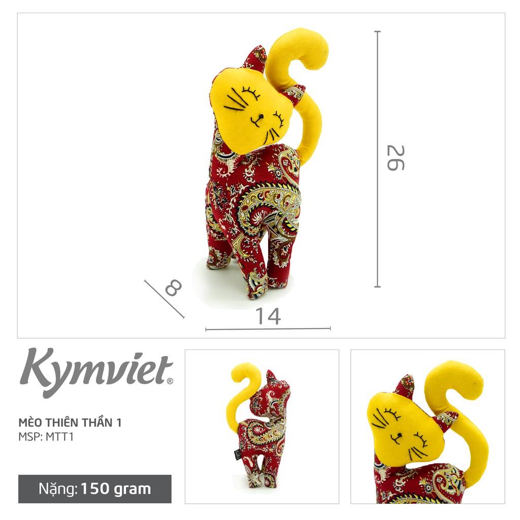 Đồ Chơi Nhồi Bông Hình Mèo Thiên Thần 1 Kymviet 100% Handmade Cotton