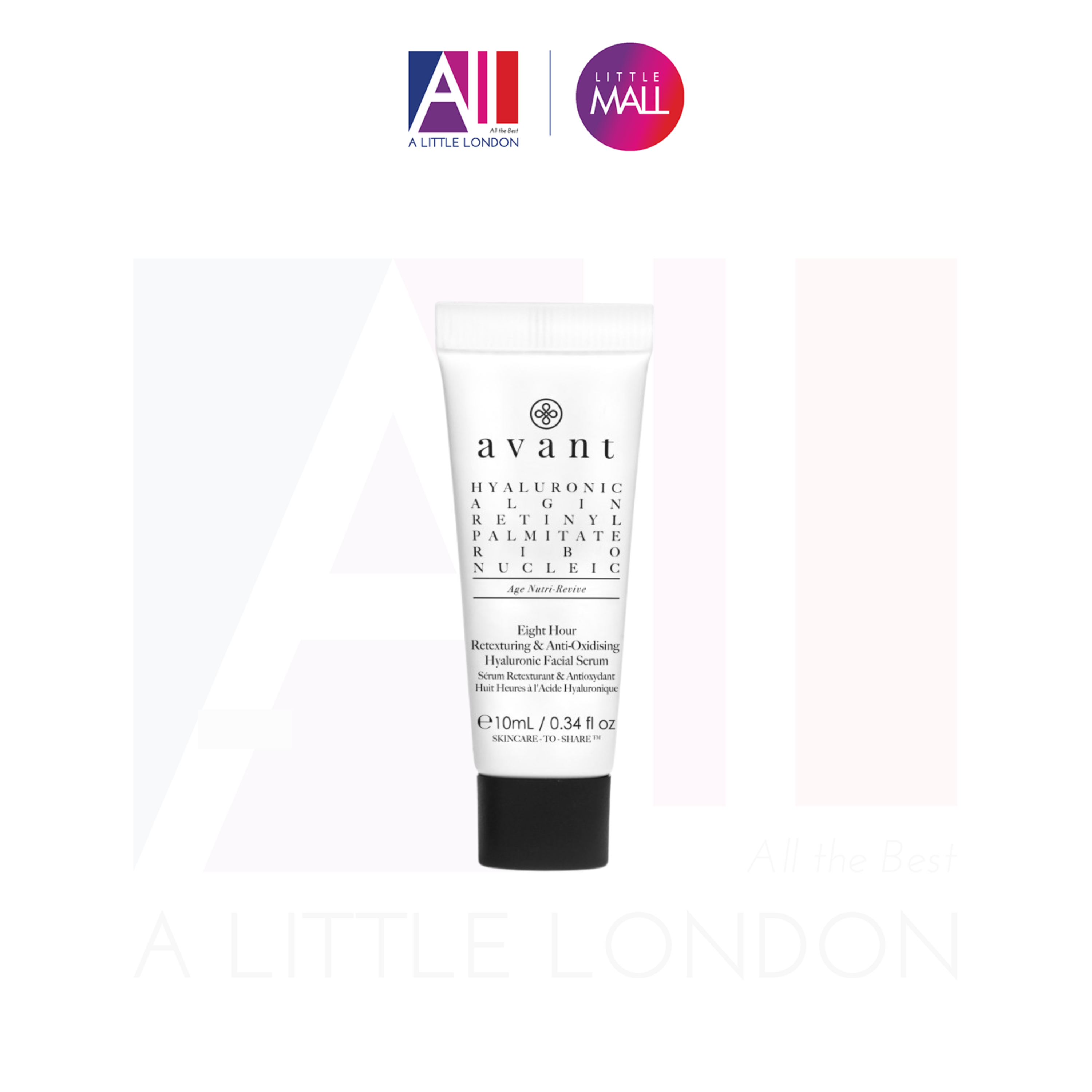 Tinh chất cấp ẩm, chống lão hóa Avant Eight Hour Retexturing & Anti-Oxidising Hyaluronic Facial Serum 10ml