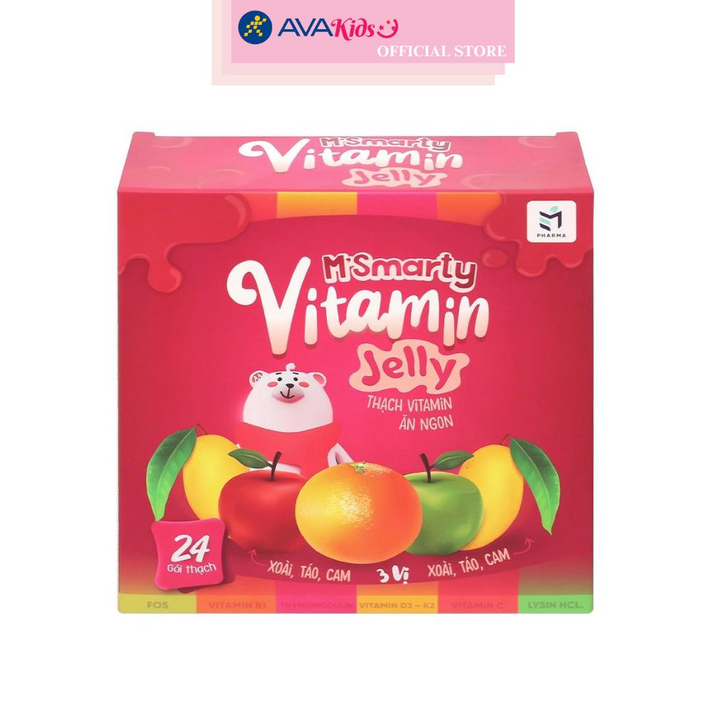 Thạch M'Smarty Vitamin giúp tăng cường sức đề kháng 24 gói (từ 2 tuổi)