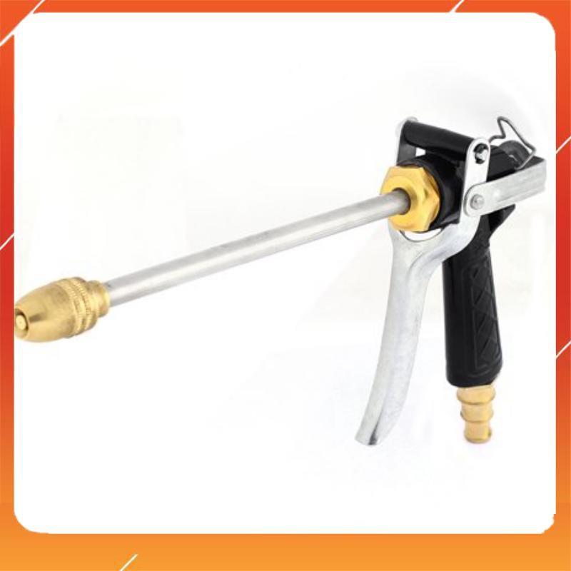 Bộ dây vòi xịt bơm nước tưới rửa , tăng áp 3 lần, loại 15m 206318 đầu đồng,cút,nối đen+ mở chai
