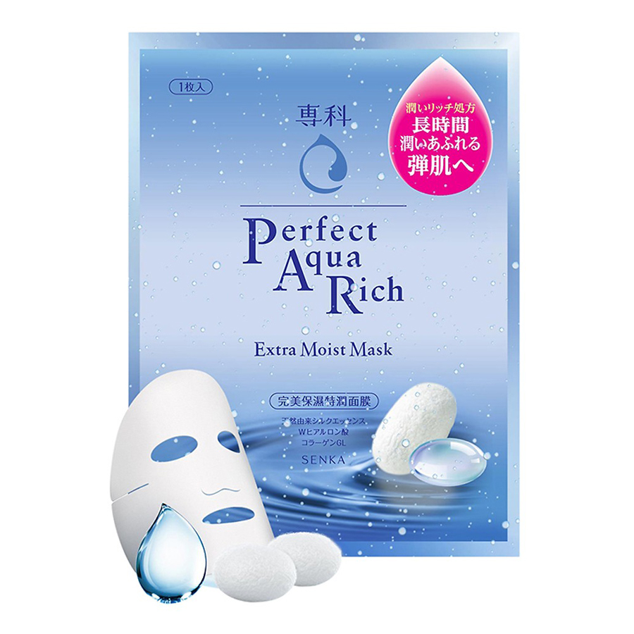 Mặt Nạ Cấp Ẩm Senka Perfect Aqua Rich Extra Moist Mask 14648 (25ml)