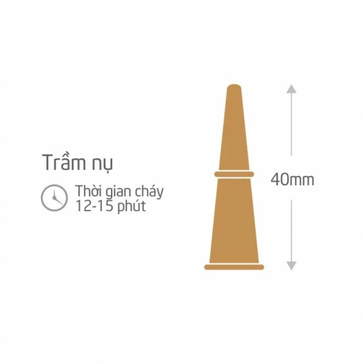 Nhang trầm nụ 60 viên sạch 100% thiên nhiên không hóa chất bảo quản