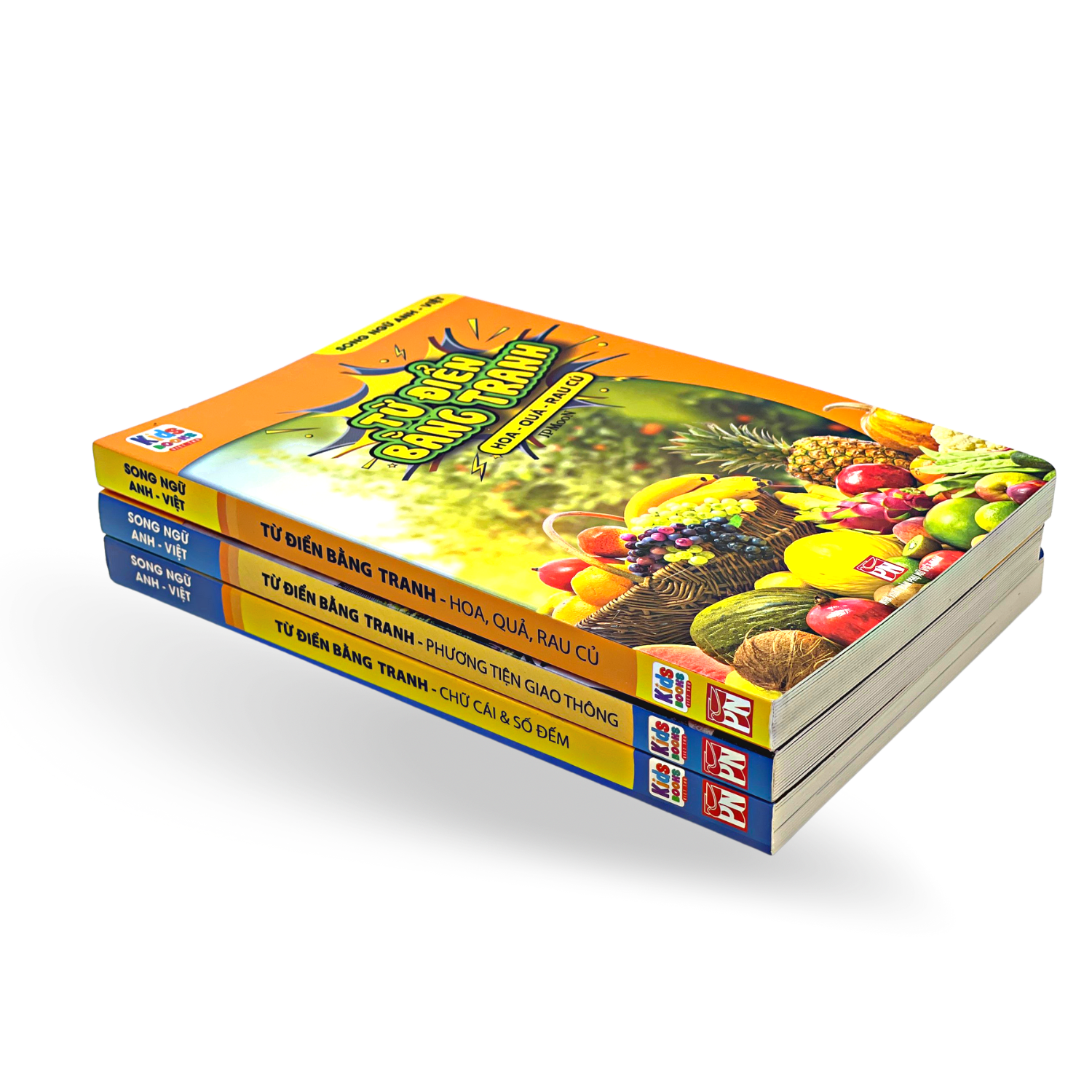 Sách - Từ Điển Bằng Tranh - Hoa, Quả, Rau Củ - Chữ Cái Và Số Đếm - Phương Tiện Giao Thông
