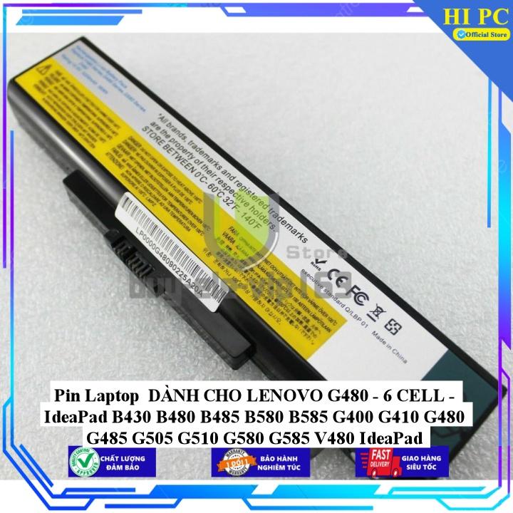 Pin Laptop DÀNH CHO LENOVO G480 IdeaPad B430 B480 B485 B580 B585 G400 G410 G480 G485 G505 G510 G580 G585 V48 - Hàng Nhập Khẩu