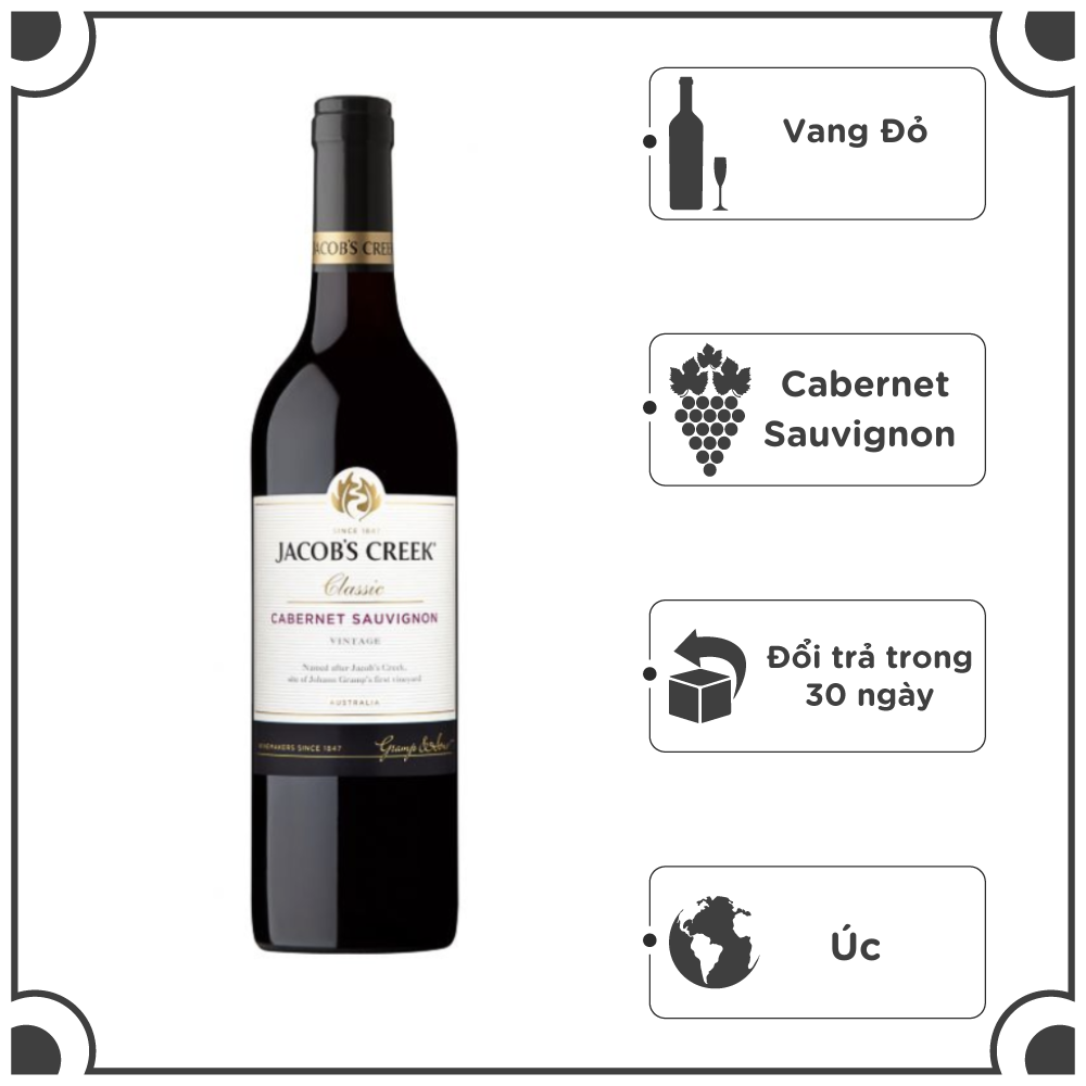 Rượu Vang Đỏ Úc Jacobs Creek Cabernet Sauvignon