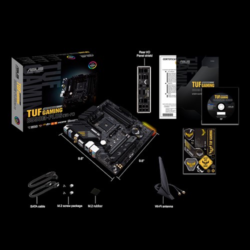 Bo mạch chủ AMD Mainboard ASUS TUF GAMING B550M-PLUS (WI-FI) - Hàng Chính Hãng