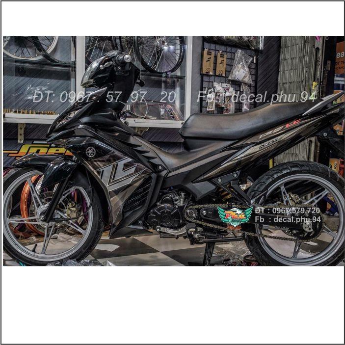 Tem Exciter 135 Lc xám đen , xe đen