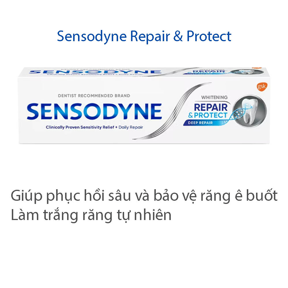 Kem đánh răng SENSODYNE Repair & Protect Extra Fresh
