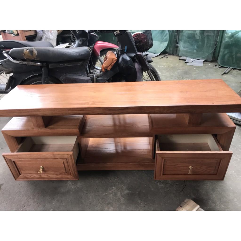 KỆ TI VI GỖ XOAN ĐÀO RỘNG 40X DÀI 1M2 SANG TRỌNG DÙNG PHÒNG KHÁCH TỰ NHIÊN