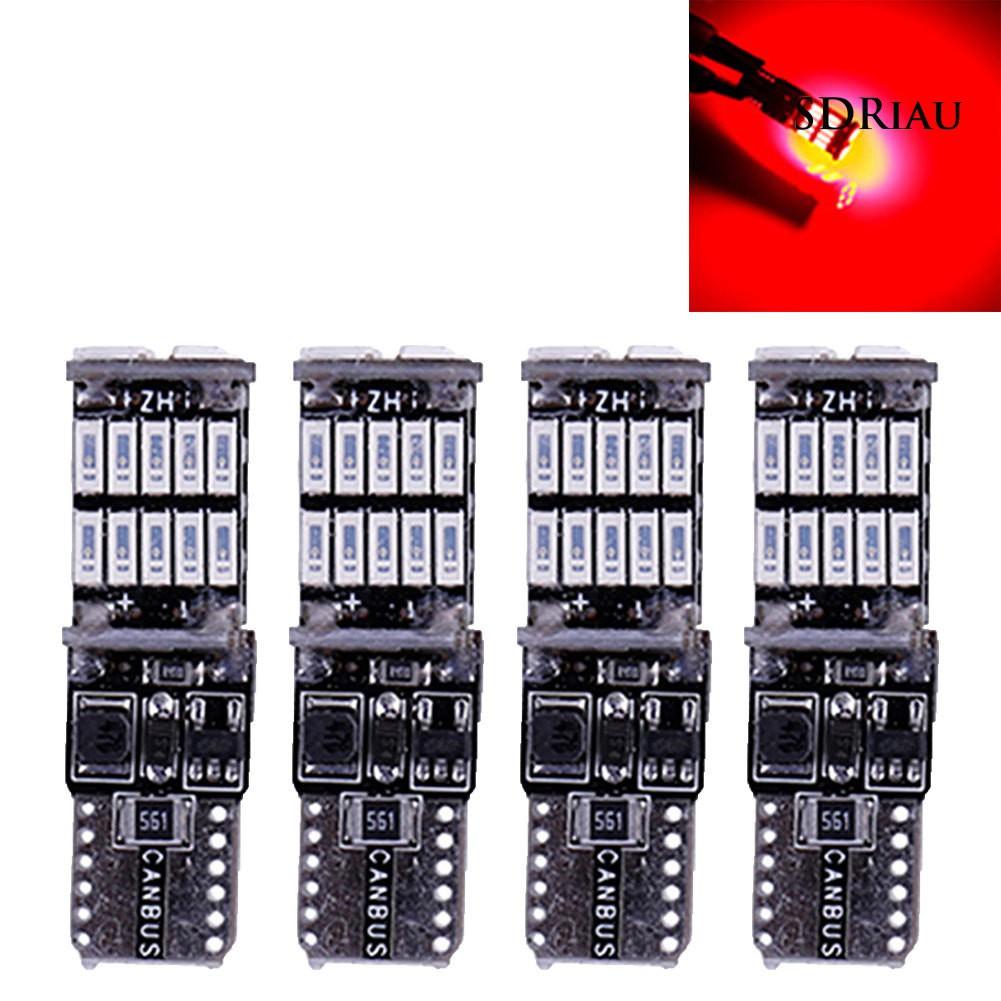 Set 4 Đèn Led 12v 6000k T10 W5W Chuyên Dụng Cho Xe Hơi