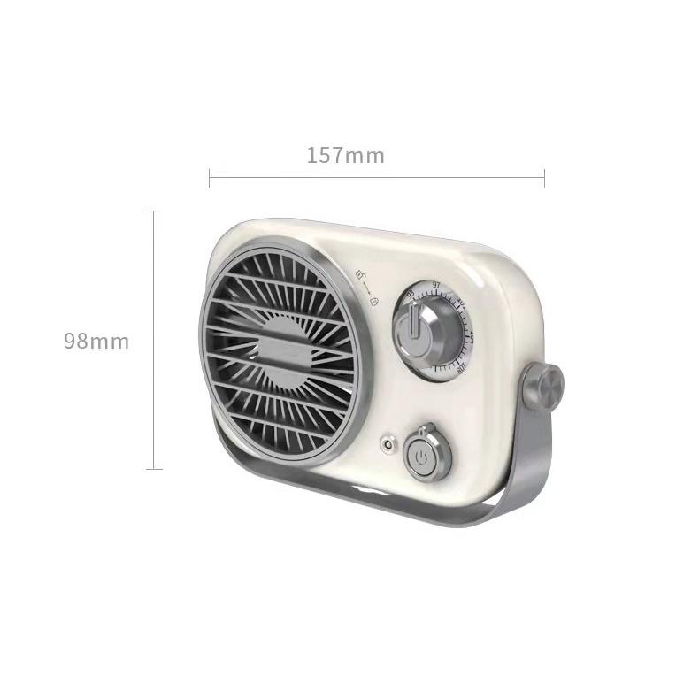 JIASHI Quạt Điện Mini Cầm Tay Kiểu retro Không Ồn Để Bàn Hàng nhập khẩu